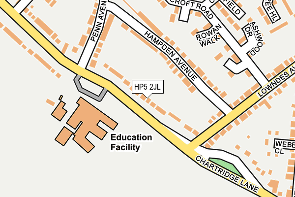 HP5 2JL map - OS OpenMap – Local (Ordnance Survey)