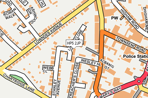 HP5 2JP map - OS OpenMap – Local (Ordnance Survey)