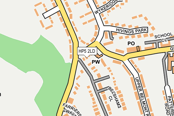 HP5 2LD map - OS OpenMap – Local (Ordnance Survey)