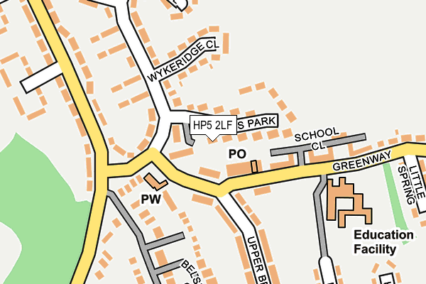 HP5 2LF map - OS OpenMap – Local (Ordnance Survey)
