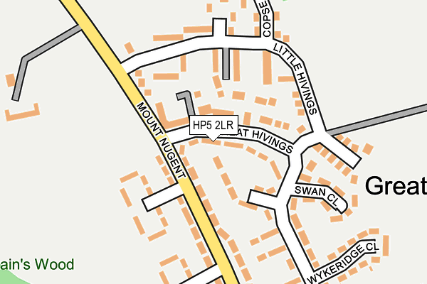 HP5 2LR map - OS OpenMap – Local (Ordnance Survey)