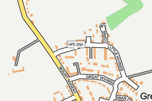HP5 2NA map - OS OpenMap – Local (Ordnance Survey)