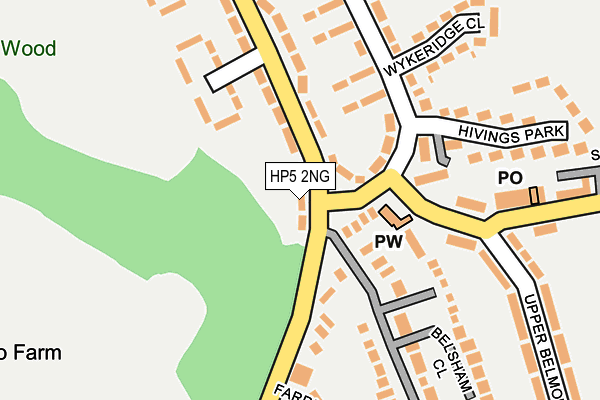 HP5 2NG map - OS OpenMap – Local (Ordnance Survey)