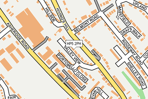 HP5 2PH map - OS OpenMap – Local (Ordnance Survey)