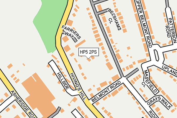 HP5 2PS map - OS OpenMap – Local (Ordnance Survey)