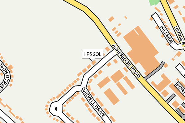 HP5 2QL map - OS OpenMap – Local (Ordnance Survey)