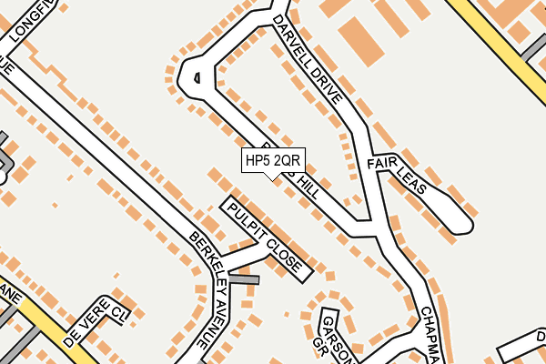 HP5 2QR map - OS OpenMap – Local (Ordnance Survey)