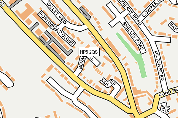 HP5 2QS map - OS OpenMap – Local (Ordnance Survey)