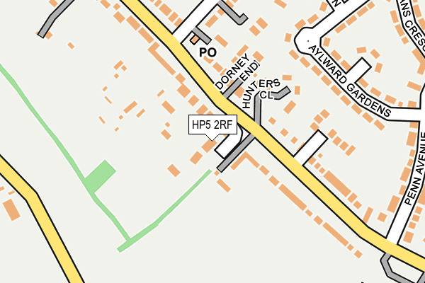 HP5 2RF map - OS OpenMap – Local (Ordnance Survey)