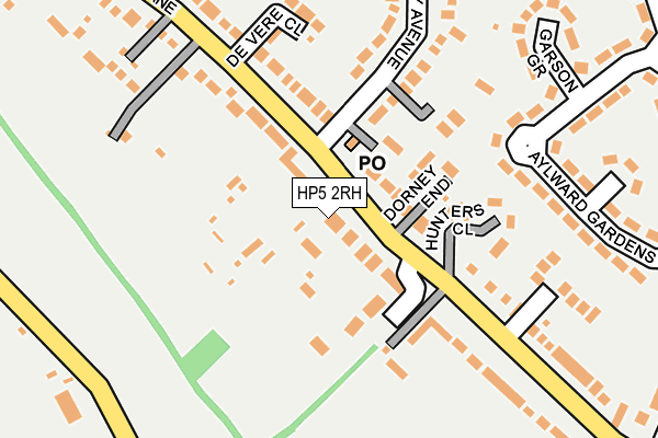 HP5 2RH map - OS OpenMap – Local (Ordnance Survey)