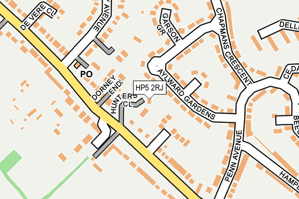 HP5 2RJ map - OS OpenMap – Local (Ordnance Survey)