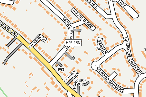 HP5 2RN map - OS OpenMap – Local (Ordnance Survey)