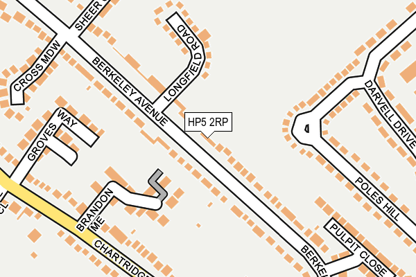 HP5 2RP map - OS OpenMap – Local (Ordnance Survey)