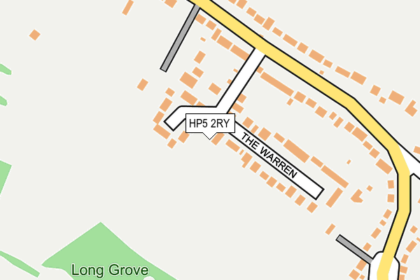 HP5 2RY map - OS OpenMap – Local (Ordnance Survey)