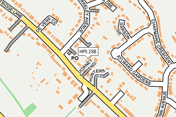 HP5 2SB map - OS OpenMap – Local (Ordnance Survey)