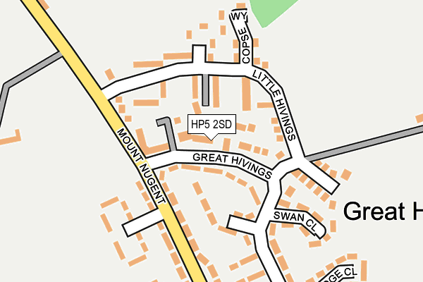 HP5 2SD map - OS OpenMap – Local (Ordnance Survey)