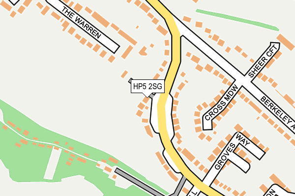 HP5 2SG map - OS OpenMap – Local (Ordnance Survey)