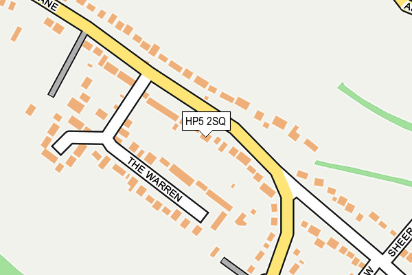HP5 2SQ map - OS OpenMap – Local (Ordnance Survey)