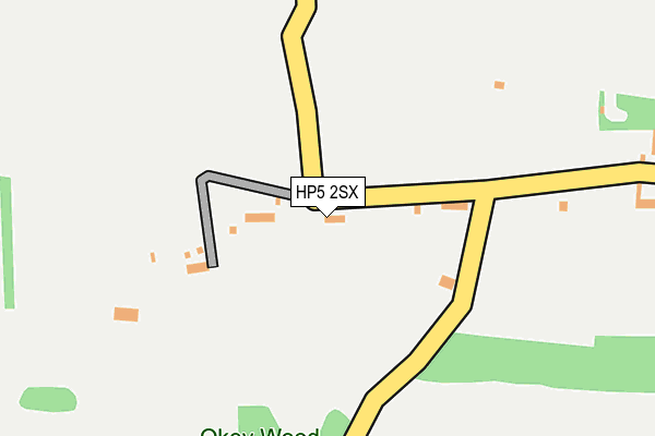 HP5 2SX map - OS OpenMap – Local (Ordnance Survey)