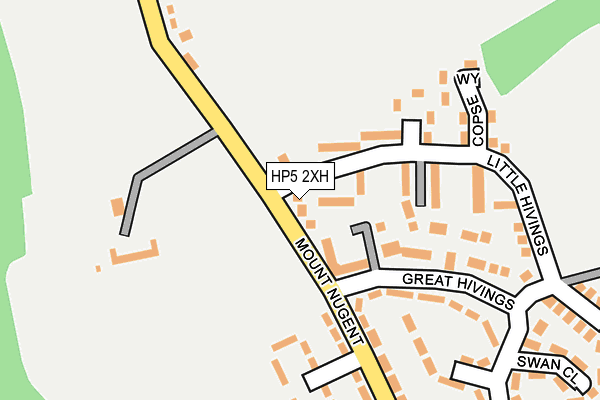 HP5 2XH map - OS OpenMap – Local (Ordnance Survey)