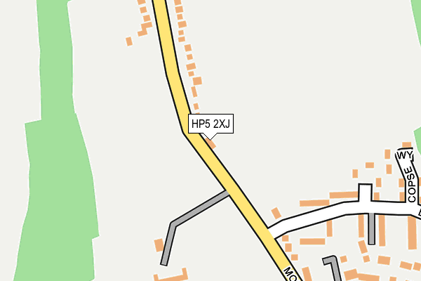 HP5 2XJ map - OS OpenMap – Local (Ordnance Survey)