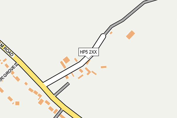 HP5 2XX map - OS OpenMap – Local (Ordnance Survey)