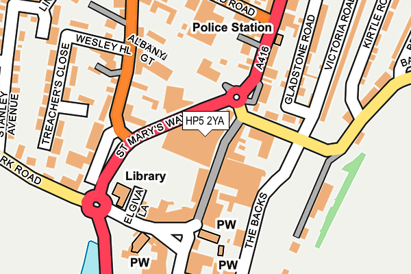HP5 2YA map - OS OpenMap – Local (Ordnance Survey)