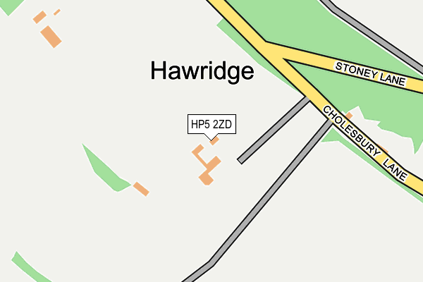 HP5 2ZD map - OS OpenMap – Local (Ordnance Survey)