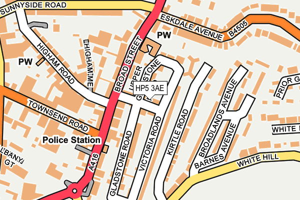 HP5 3AE map - OS OpenMap – Local (Ordnance Survey)