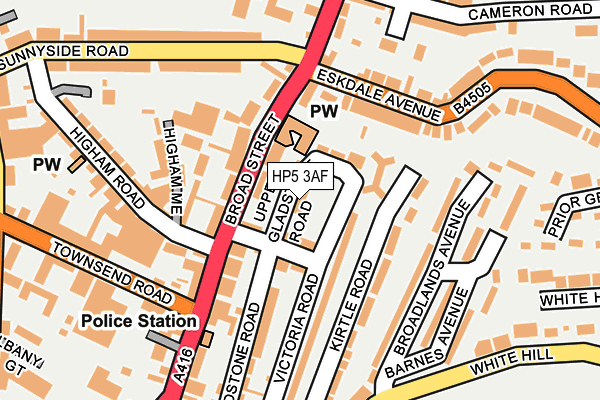HP5 3AF map - OS OpenMap – Local (Ordnance Survey)