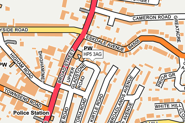 HP5 3AG map - OS OpenMap – Local (Ordnance Survey)