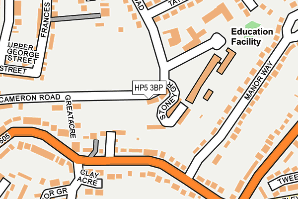 HP5 3BP map - OS OpenMap – Local (Ordnance Survey)