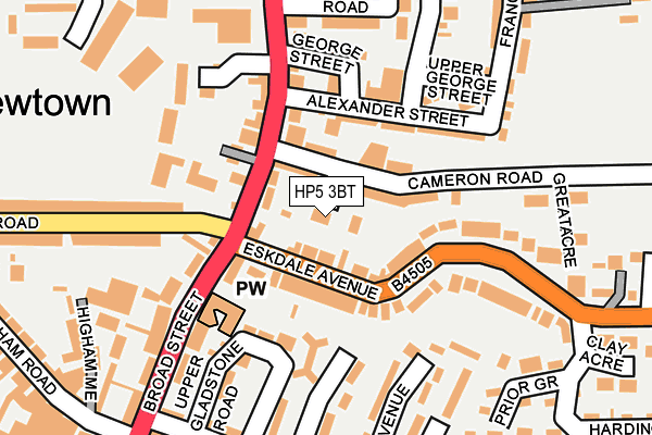 HP5 3BT map - OS OpenMap – Local (Ordnance Survey)