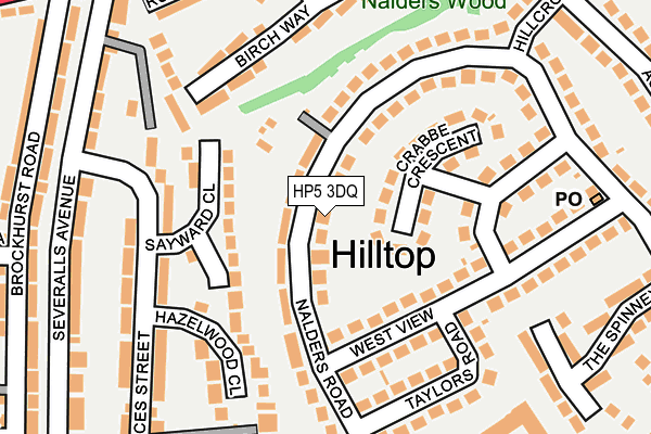 HP5 3DQ map - OS OpenMap – Local (Ordnance Survey)