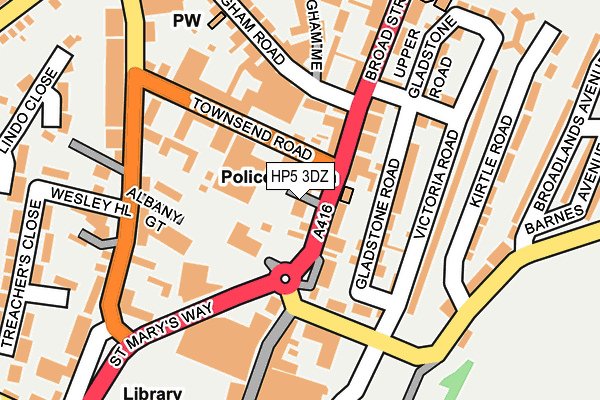 HP5 3DZ map - OS OpenMap – Local (Ordnance Survey)