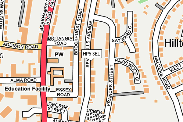 HP5 3EL map - OS OpenMap – Local (Ordnance Survey)