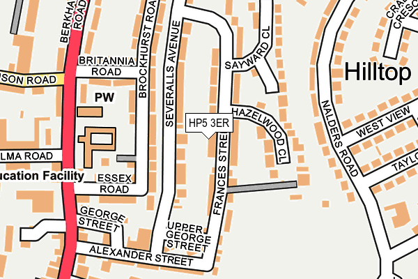 HP5 3ER map - OS OpenMap – Local (Ordnance Survey)