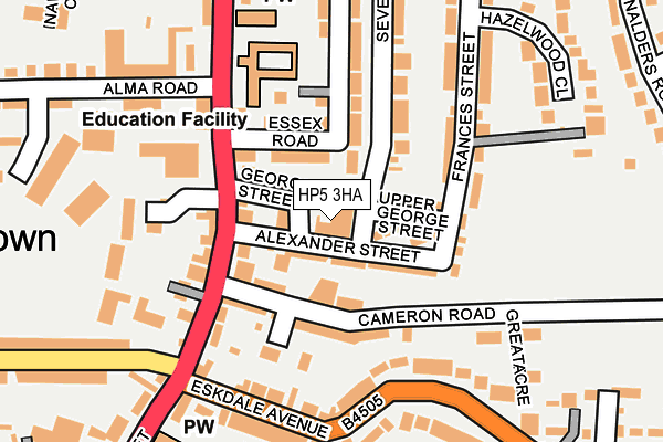 HP5 3HA map - OS OpenMap – Local (Ordnance Survey)