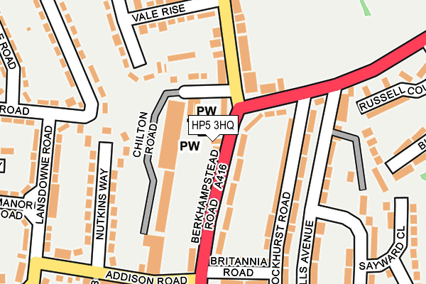 HP5 3HQ map - OS OpenMap – Local (Ordnance Survey)