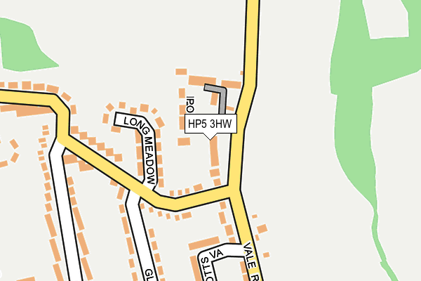HP5 3HW map - OS OpenMap – Local (Ordnance Survey)