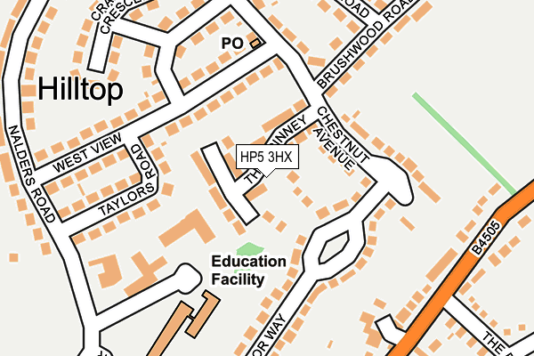HP5 3HX map - OS OpenMap – Local (Ordnance Survey)
