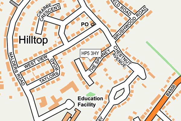 HP5 3HY map - OS OpenMap – Local (Ordnance Survey)