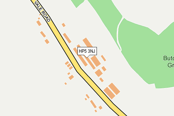 HP5 3NJ map - OS OpenMap – Local (Ordnance Survey)