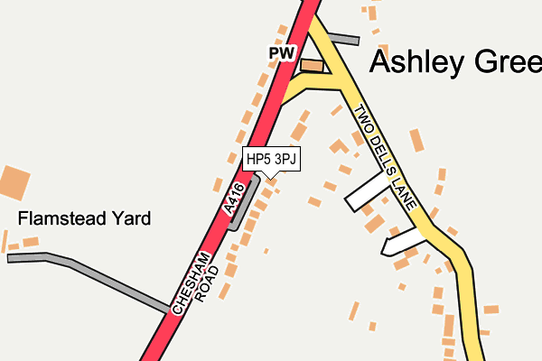 HP5 3PJ map - OS OpenMap – Local (Ordnance Survey)