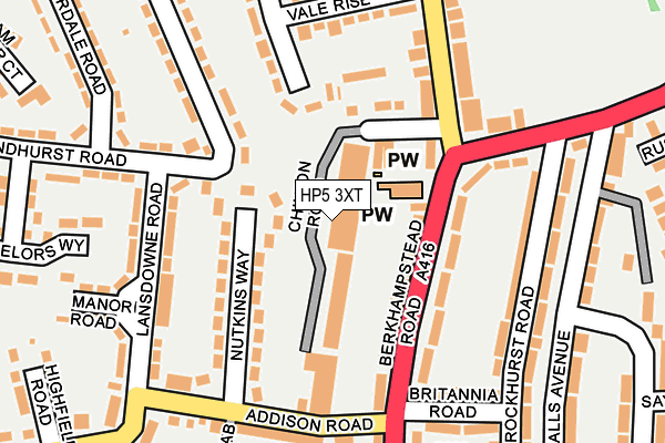 HP5 3XT map - OS OpenMap – Local (Ordnance Survey)