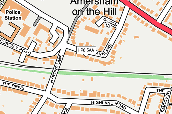 HP6 5AA map - OS OpenMap – Local (Ordnance Survey)