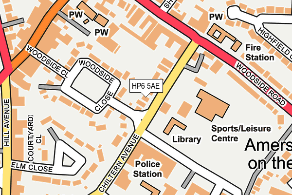 HP6 5AE map - OS OpenMap – Local (Ordnance Survey)