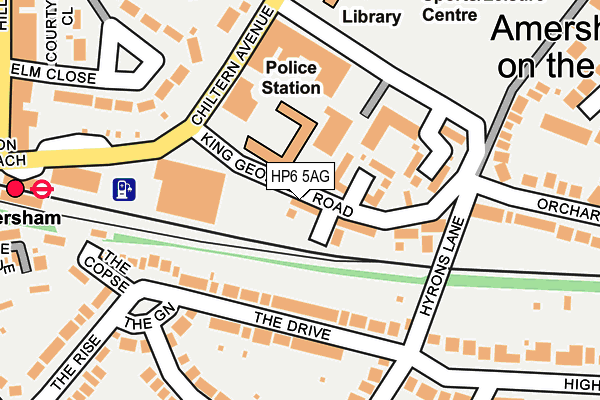 HP6 5AG map - OS OpenMap – Local (Ordnance Survey)