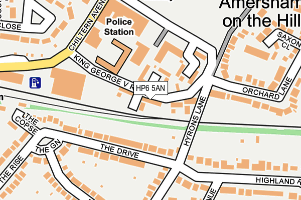 HP6 5AN map - OS OpenMap – Local (Ordnance Survey)