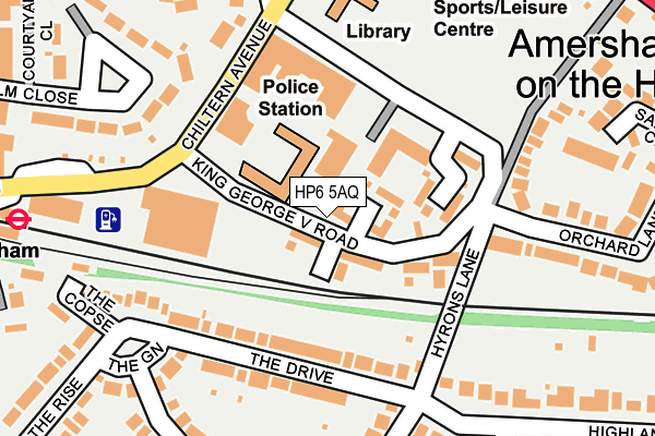 HP6 5AQ map - OS OpenMap – Local (Ordnance Survey)